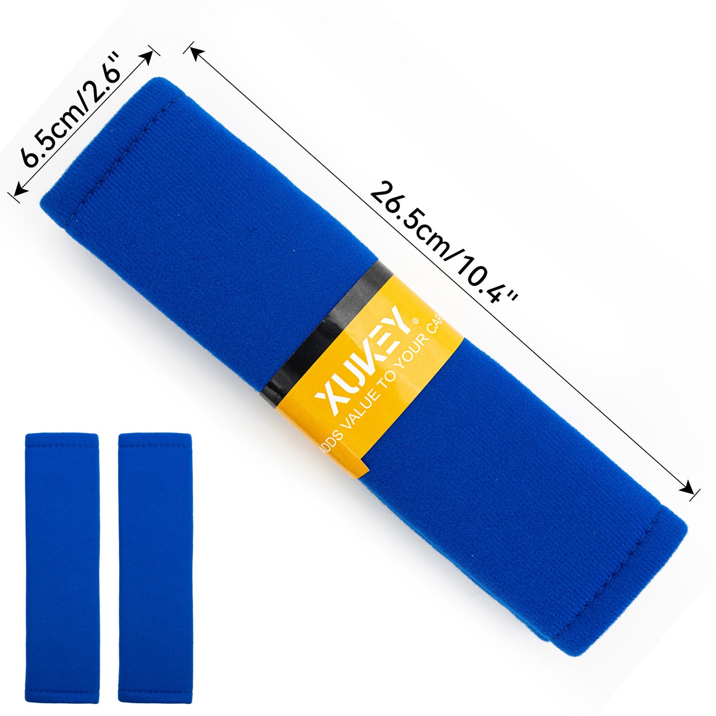 2 pieces car for seat belt cover for seat belt pad belt protector blue Q