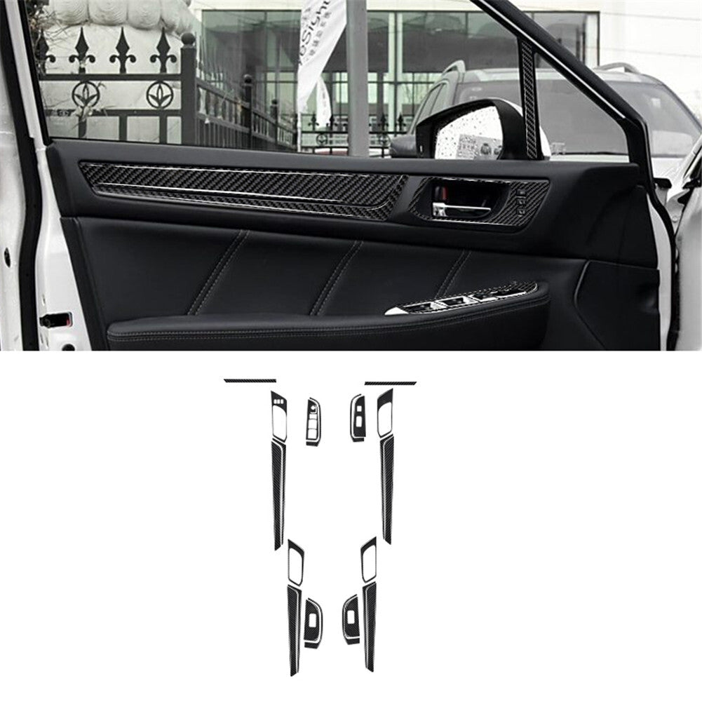 4Pcs for VW for Golf 8 MK8 GTI 2021 Carbon Fiber Car Window B-pillars Cover Trim v