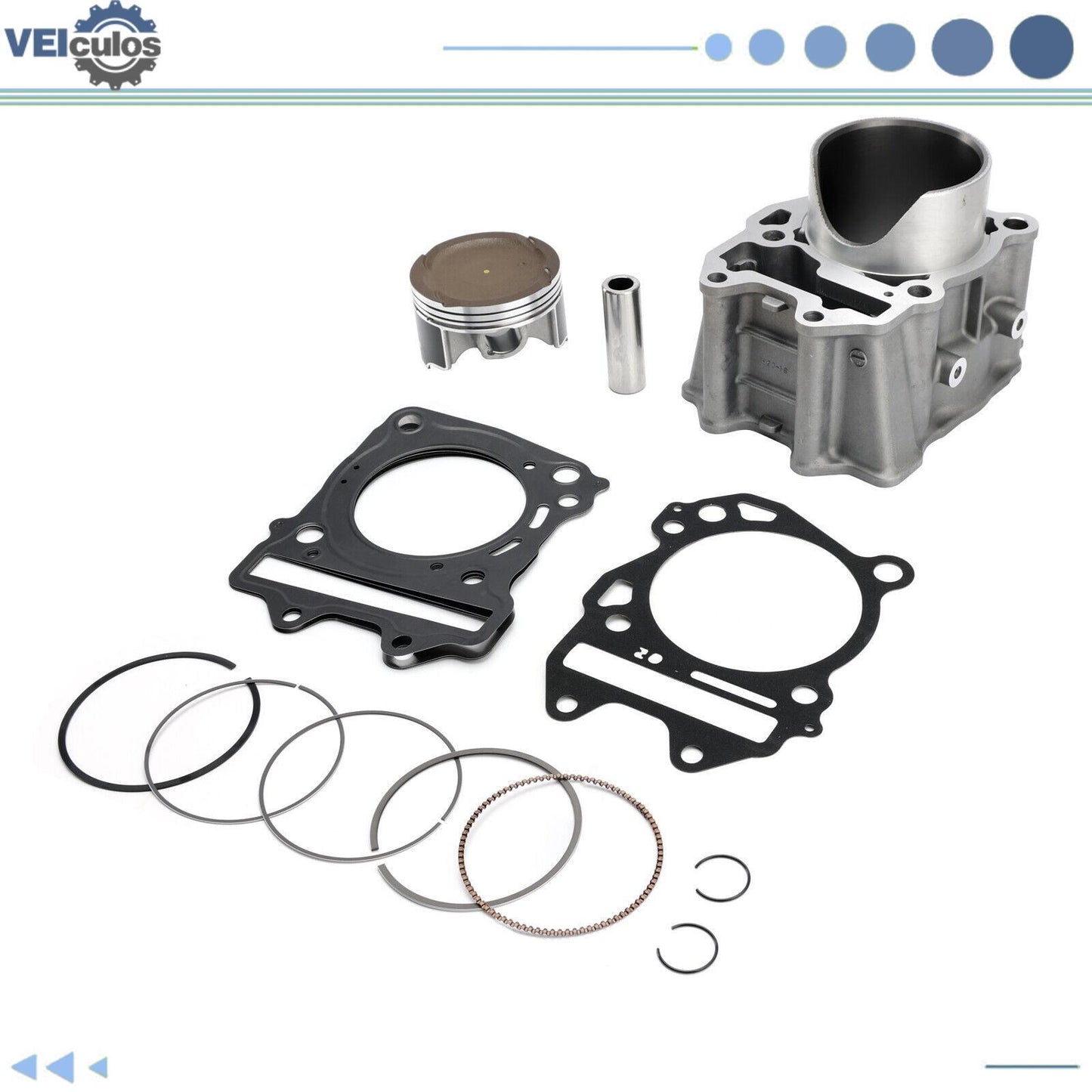 Cylinder Jug Piston Rings  Top End Set for Suzuki 2007-2022 AN400 Burgman 400 56