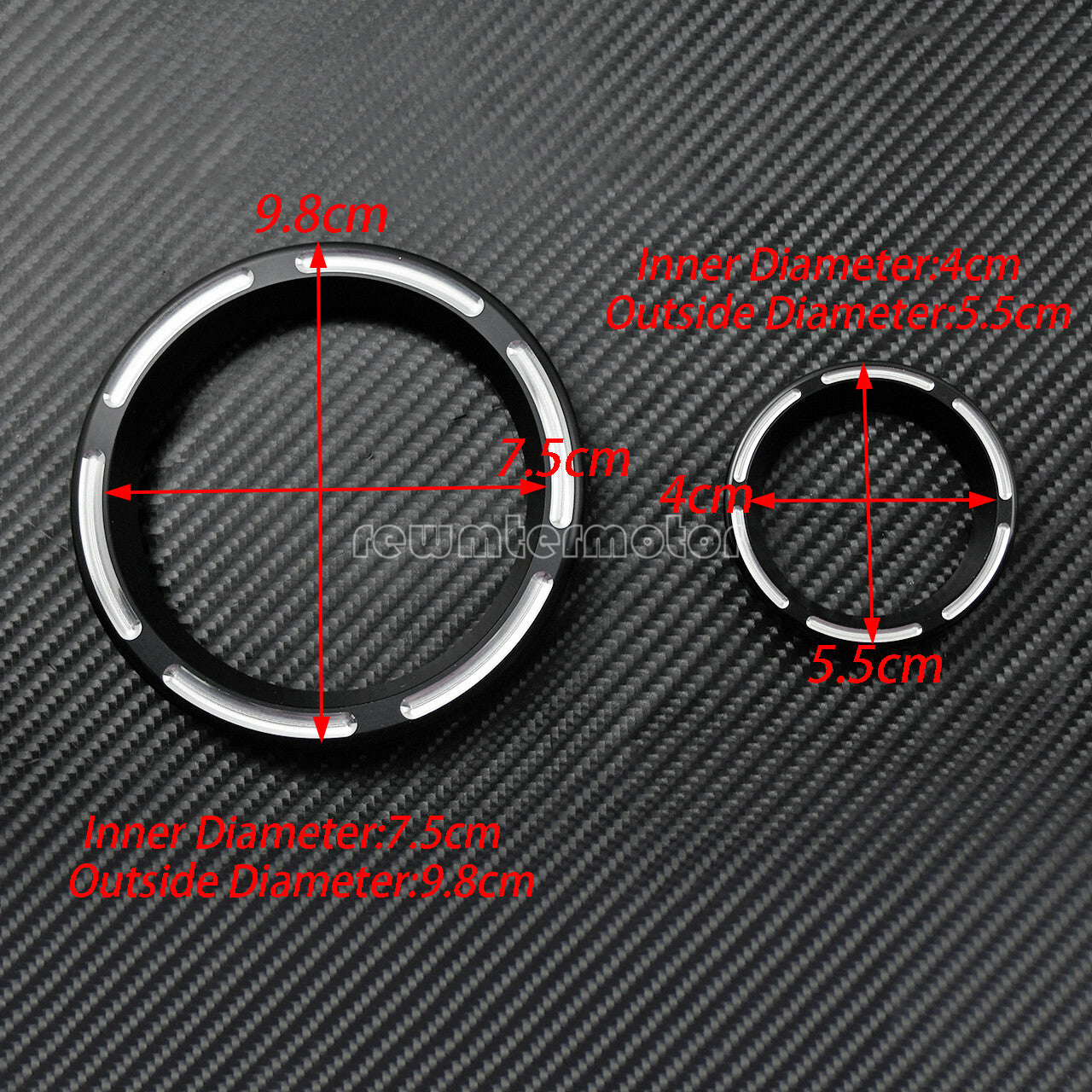 6pcs Speedometer Gauge Burst Bezel Fit for Harley Electra Street Glide 1996-2013 Q