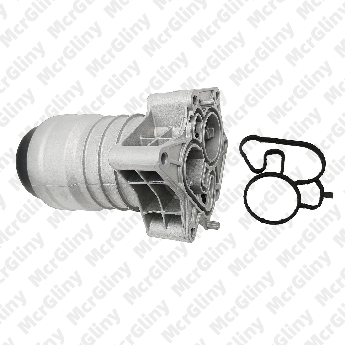 Engine oil filter housing, aluminum 06M115401E, suitable for Audi Q7, Q8, S6, and Touraeg DCBE. n
