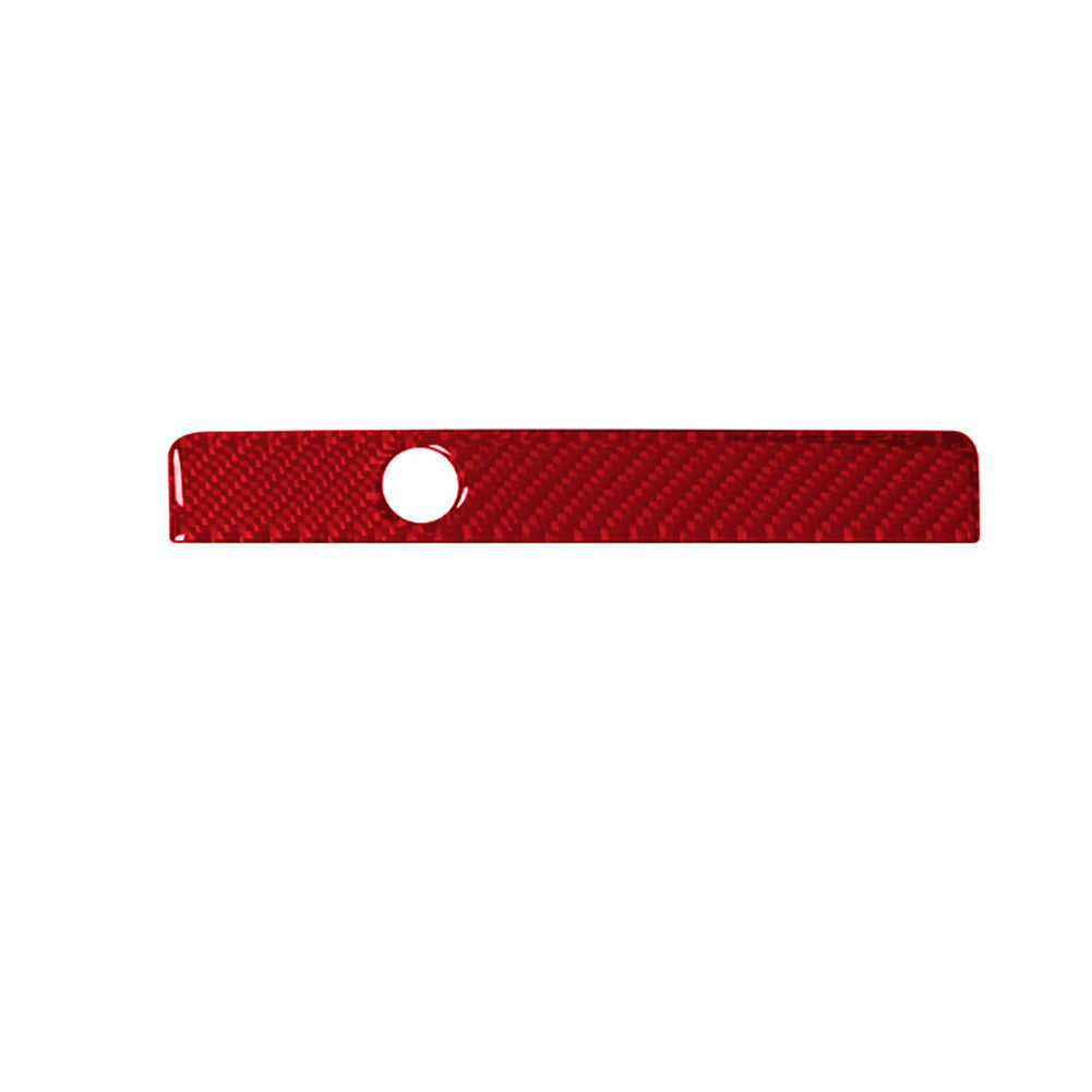 Red Carbon Fiber Cigarette Lighter Panel Trim for Subaru Outback Legacy 2015-17 v