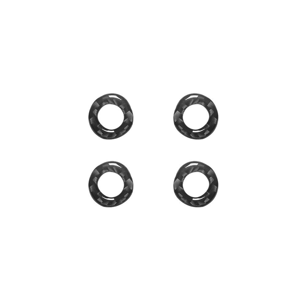 4X Carbon Fiber Door Latch Ring Trim for Mercedes R-Class 2009-2012