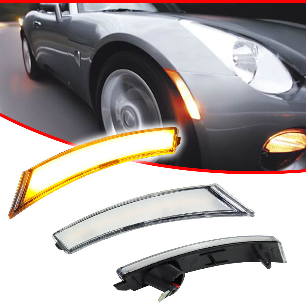 Transparent amber LED front marker light suitable for 06-10 for Pontiac Solstice& for Saturn Sky- v
