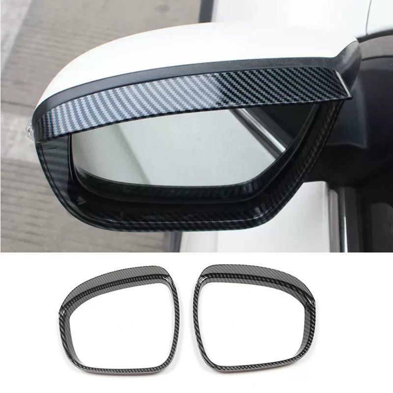 for Nissan Sentra 2021-2023 Carbon Fiber Side Mirror Rain Eyebrow Cover Trim 2P