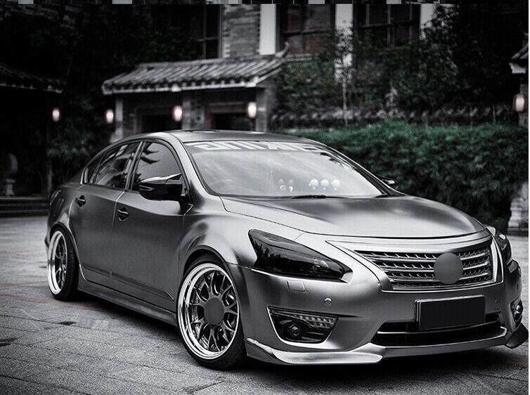 for Nissan Altima Teana 2013-2015 Matt Black Front Bumper Lip Spoiler Bodykit