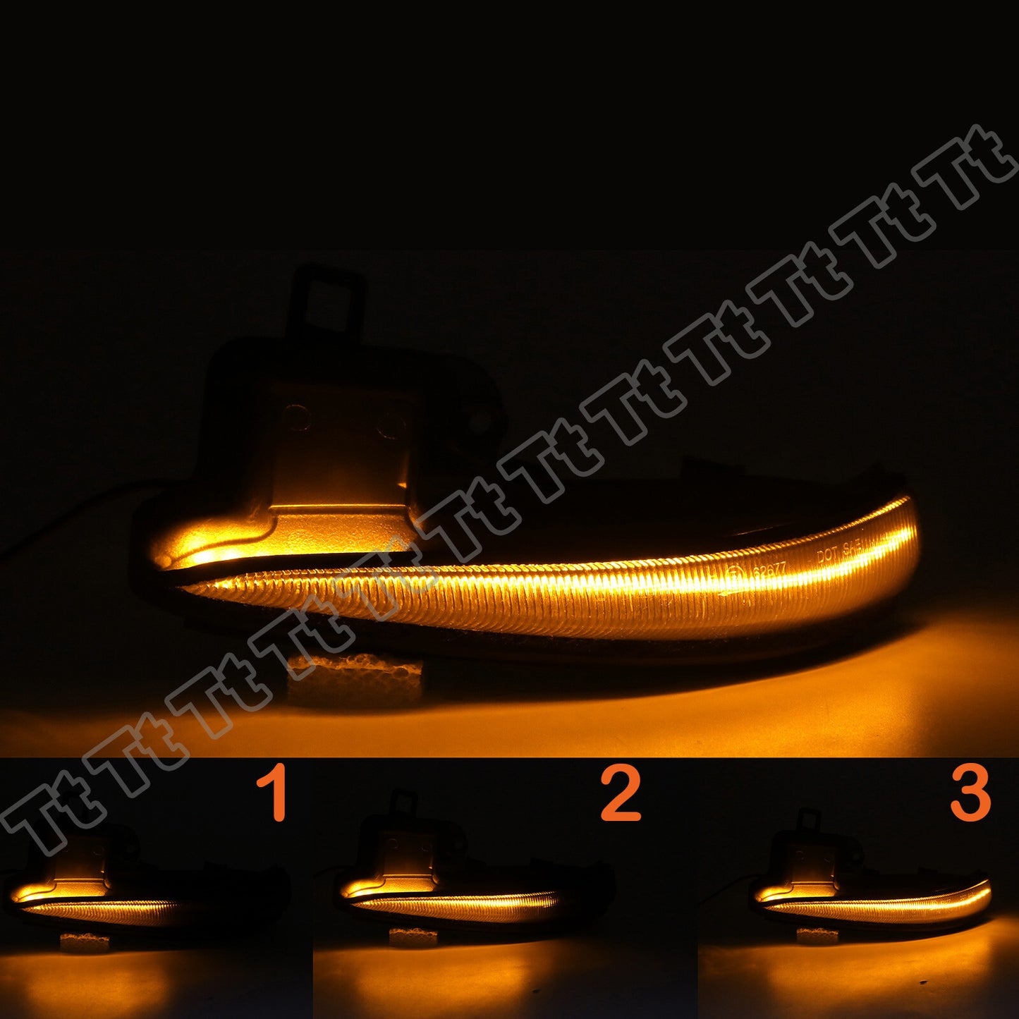 2pcs Switchback LED Side Mirror Turn Signal Lights for 2016 - 2023 for Tacoma RAV4 - v