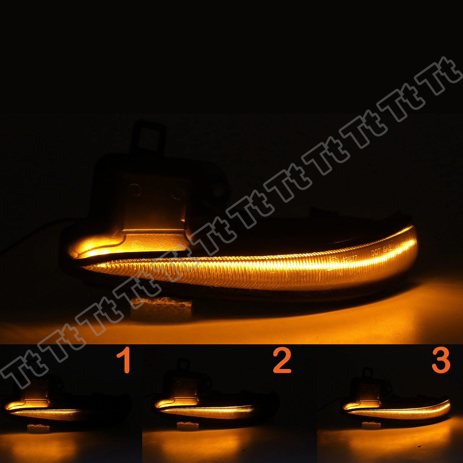 2pcs Switchback LED Side Mirror Turn Signal Lights for 2016 - 2023 for Tacoma RAV4 - v