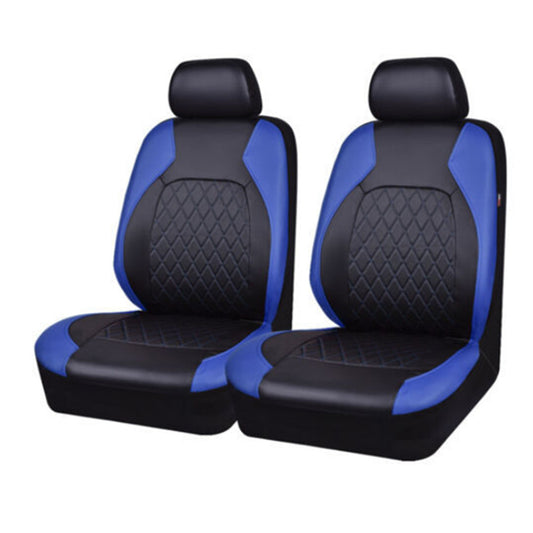 Blue PU Leather for Seat Covers For Car Truck SUV Van 2PC Front Seats Accessory