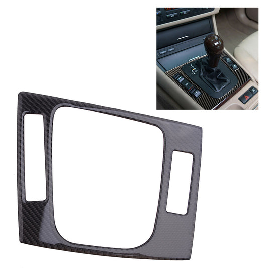 Carbon Fiber Gear Shift Panel Frame Cover Trim Fit for 3 E46 New v