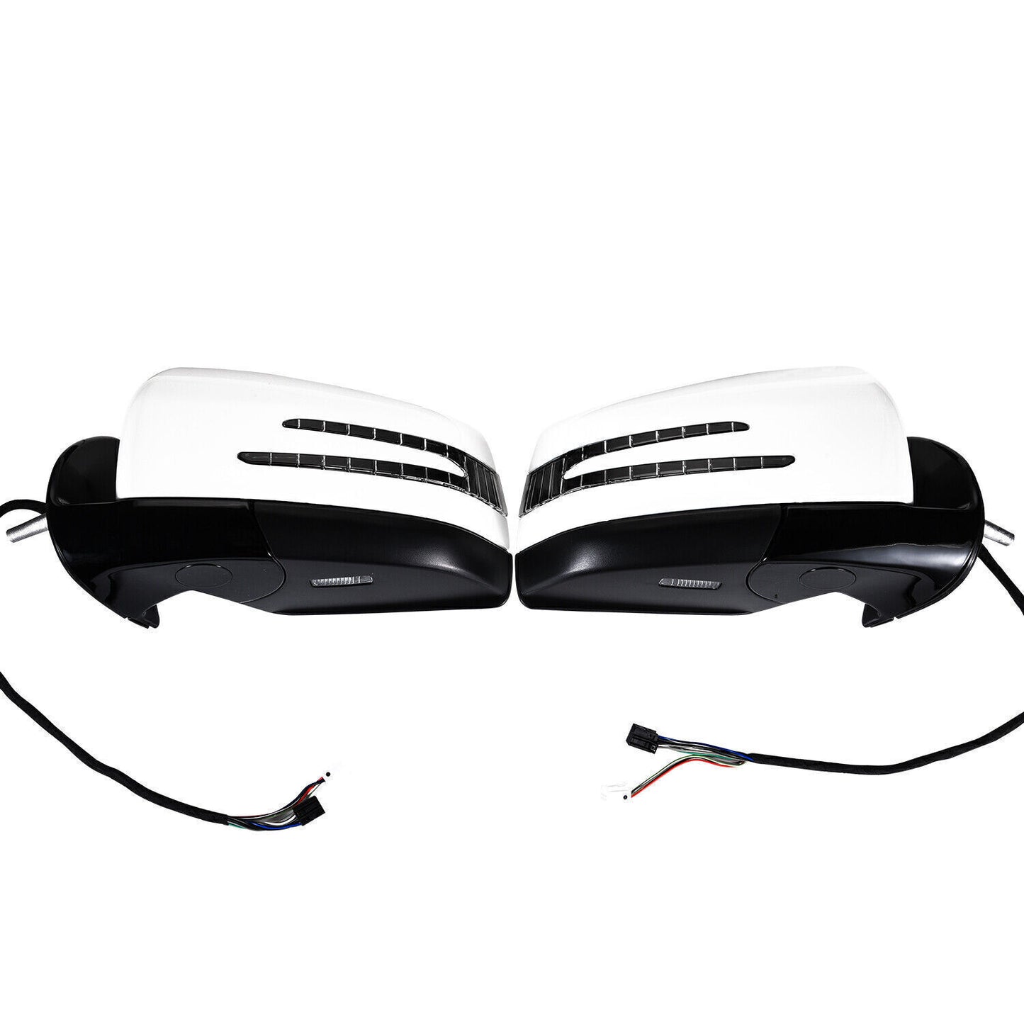 White Side Door Mirror 1 Pair for Mercedes-Benz M GL class ML63 ML350 2005-2011