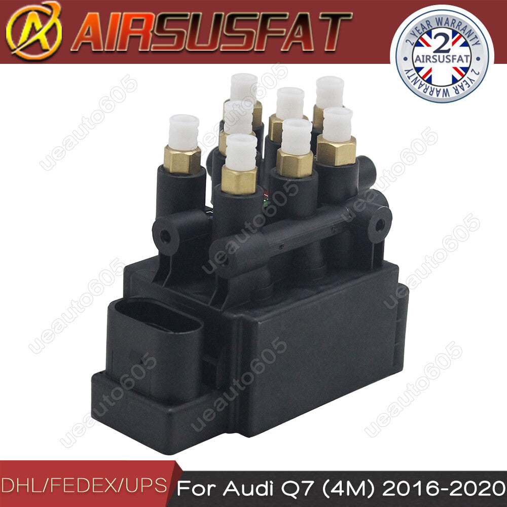 Air Suspension Compressor Solenoid Valve Block for Audi Q7 (4M) 16-20 4M0616013A