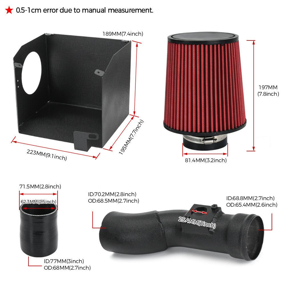 Short for Ram Air Intake System Kit For 2016-24 for Honda for Civic 10th Gen 1.5T 1.5L Turbo