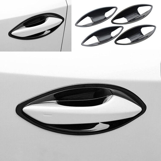 for Lexus NX200t 300h 2015-2021 Black Steel Car Door Handle Bowl Cup Cover Trim