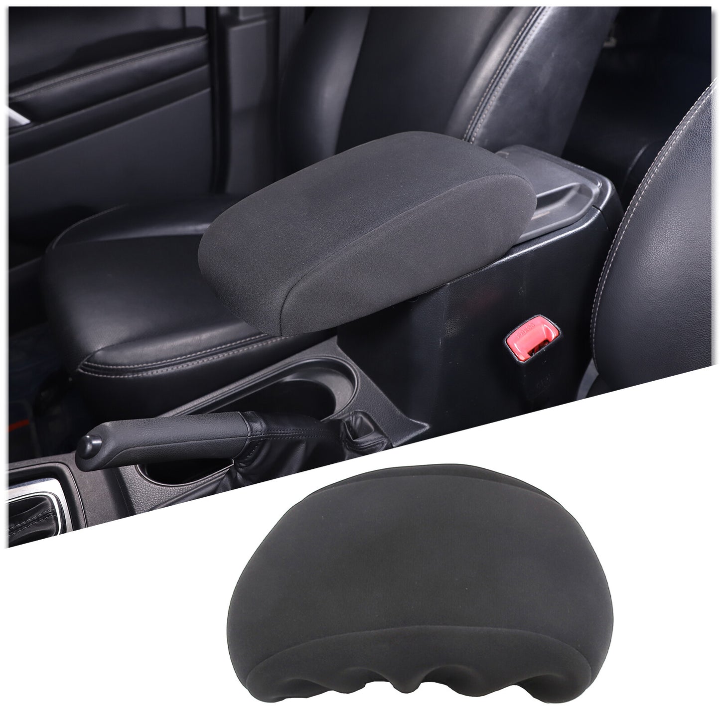 Fabric center console cover, armrest cover, and backrest cushion for Subaru Forester 2013 - 2018 - n