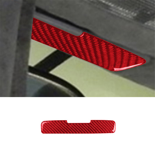 Carbon Fiber Interior Car Sun Visor Panel Trim Frame for Audi TT 8N 2001-06 Red