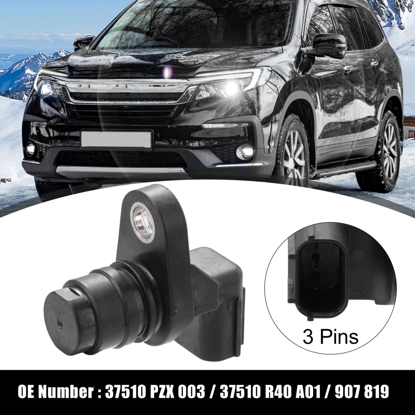 Car Engine Crankshaft Position Sensor 37510-R40-A01 for Honda S2000 2006-2009