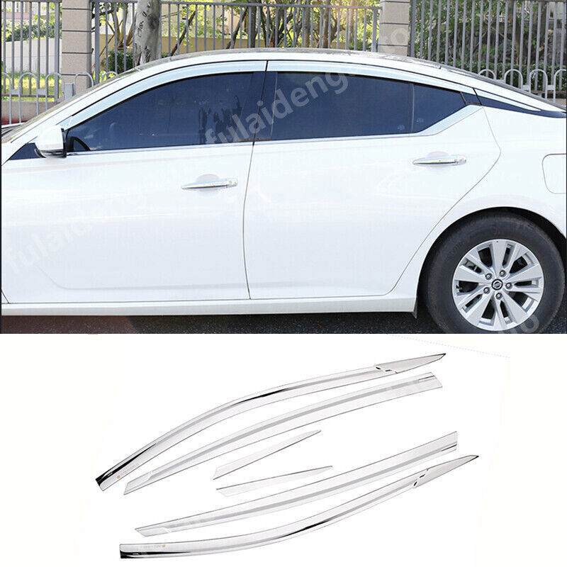 for Nissan Altima 19-24 silver Window Visor Vent Sun Shade Rain Guard Door Visor