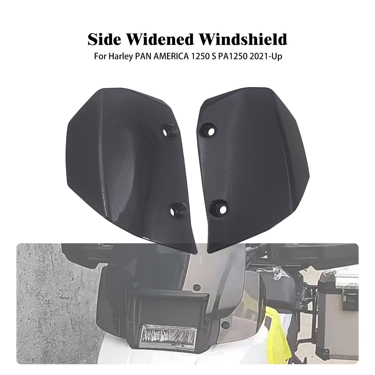 Side Windshield Extension Windscreen Fit for Harley Pan America 1250S 2021-2023