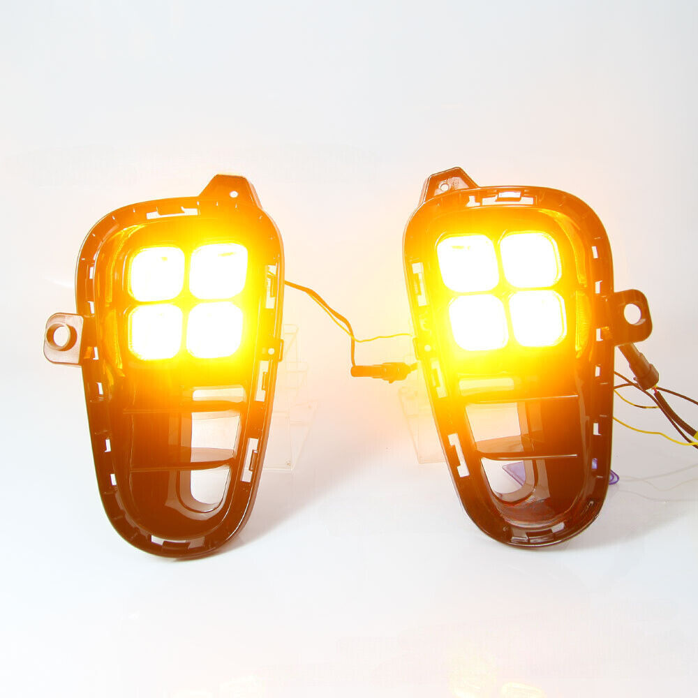 Fit for Kia Picanto 2017-2020 Pair Fog Light Bumper Driving Lamp Daytime Running Q