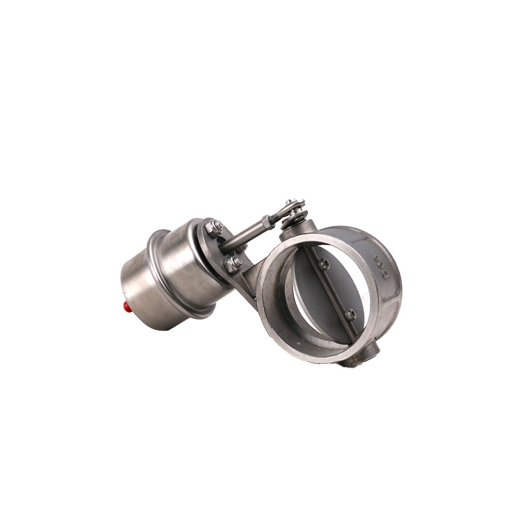1PC 3.5 89mm Exhaust Control Valve Set Vacuum Actuator OPEN Style Pipe Downpipe