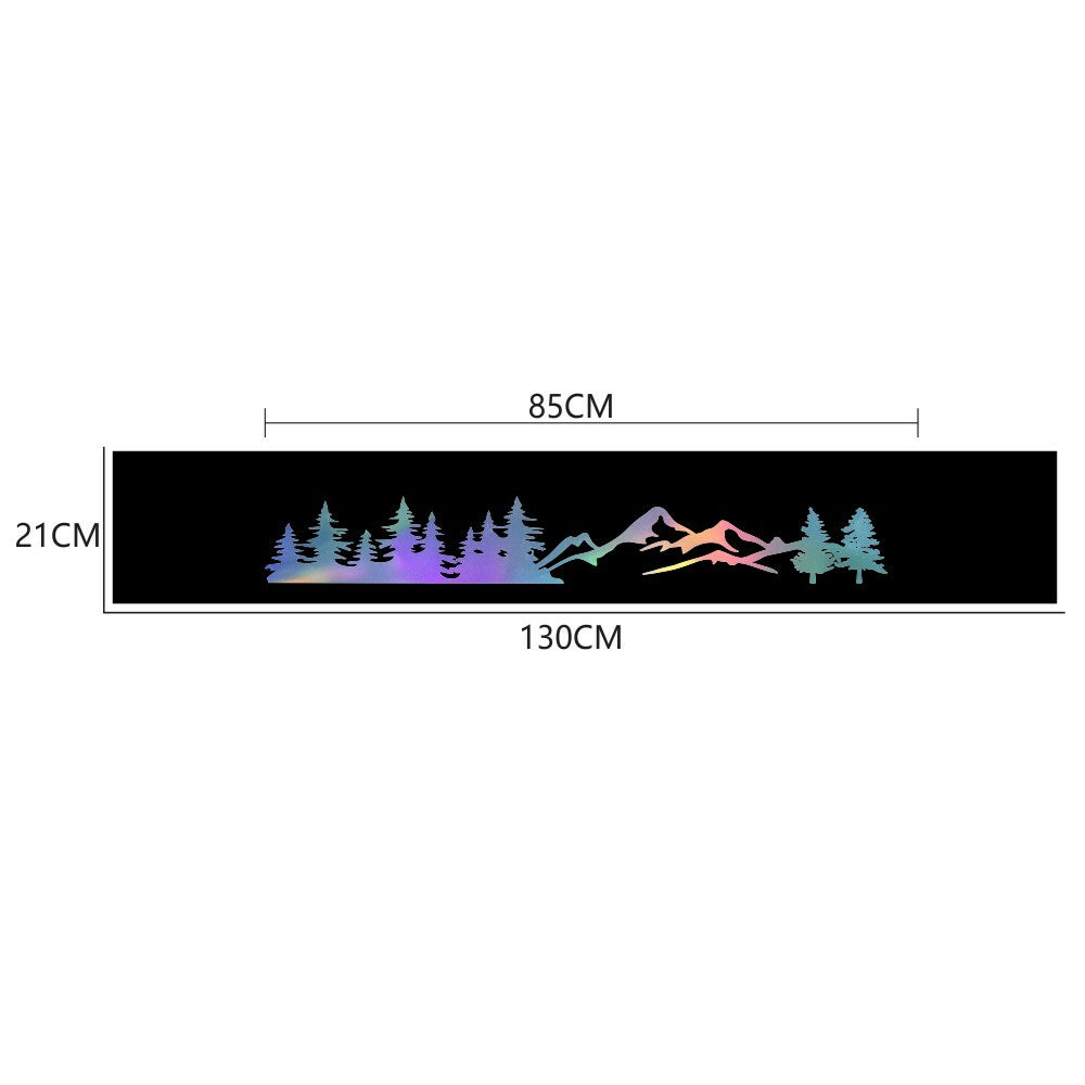 Car Front Windshield Sunshade Decal Window Tree Mountain Sticker Waterproof