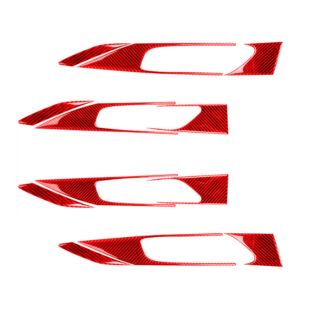 6Pcs for Infiniti FX 2009-13/QX70 14-17 Carbon Fiber Central Console Cover Trim v