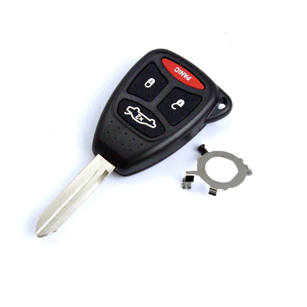 Remote Key Shell FOB Case w/ Blade  Pad uncut fits for Chrysler for Dodge for Jeep 4 Button Q