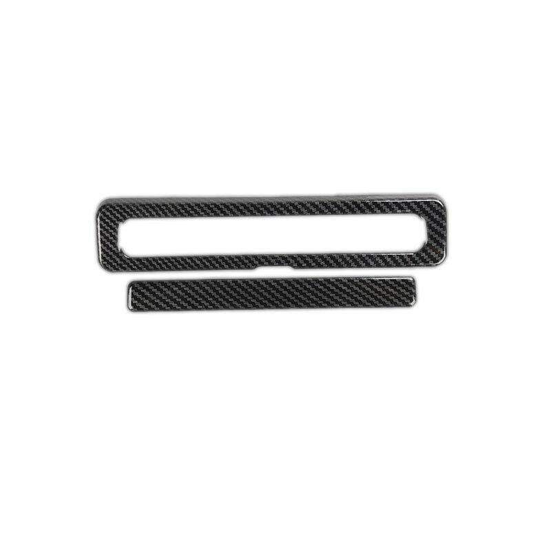 Fit for Ford F150 F-150 2015-2020 Carbon Fiber Rear Storage Box Cover Trim 2pcs