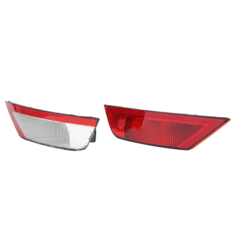 Pair Rear Bumper Reflectors Reflex Lights Red Lens for Ford EcoSport 2013-2014