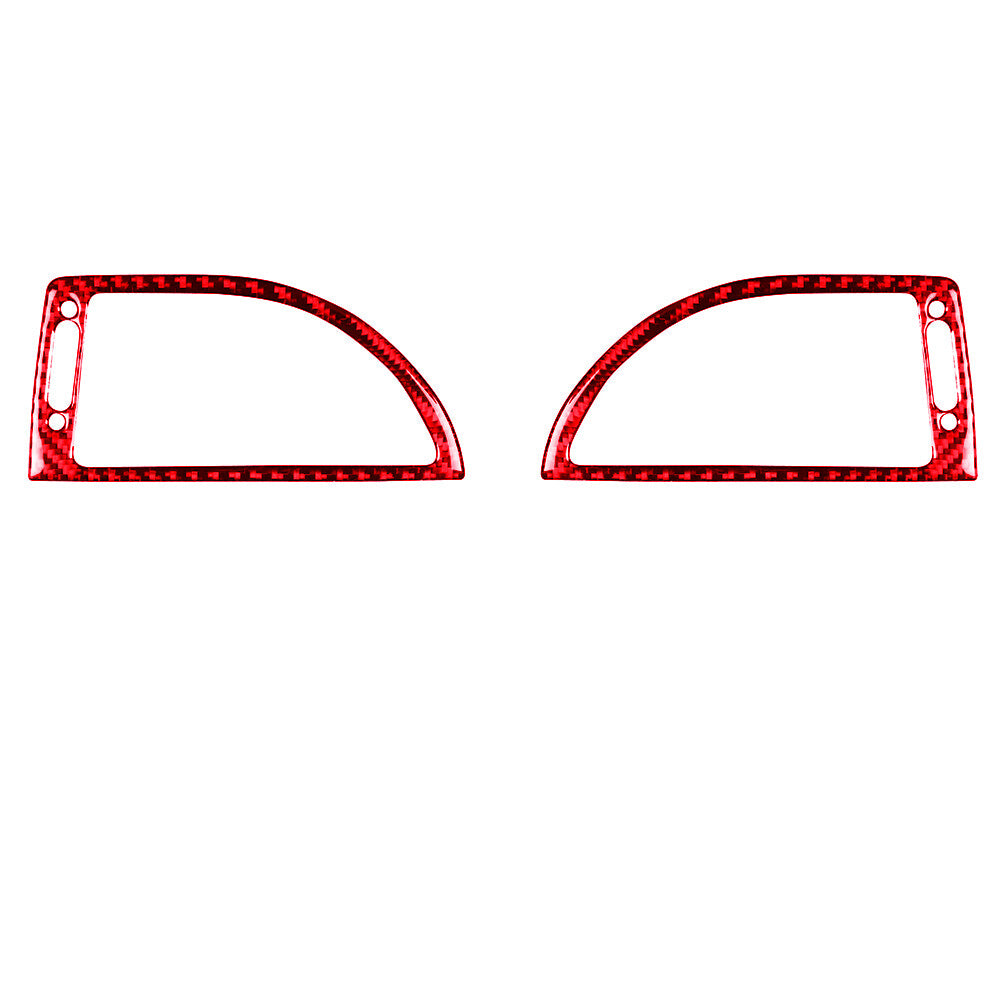 for BMW 6Series E63 E64 2004-2010 Red Carbon Fiber Side AC Air Vent Cover Trim