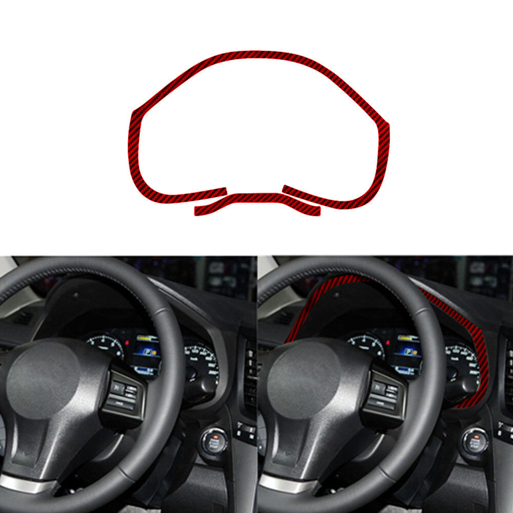 Red Carbon Fiber Automatic Transmission Console Trim for Mazda CX-9 2016-2022 v