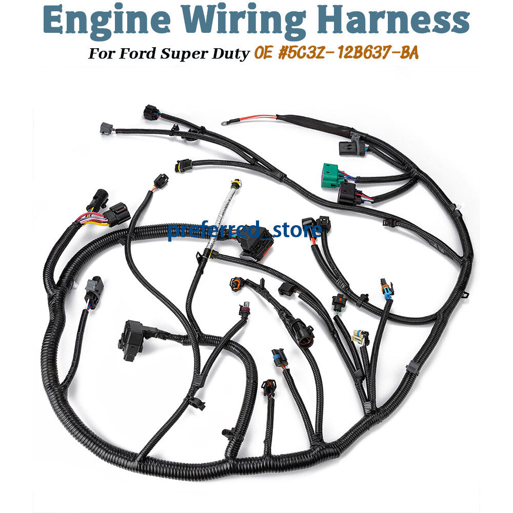 Wiring harness for Super Duty 6.0L 2005-07 turbo diesel engine v
