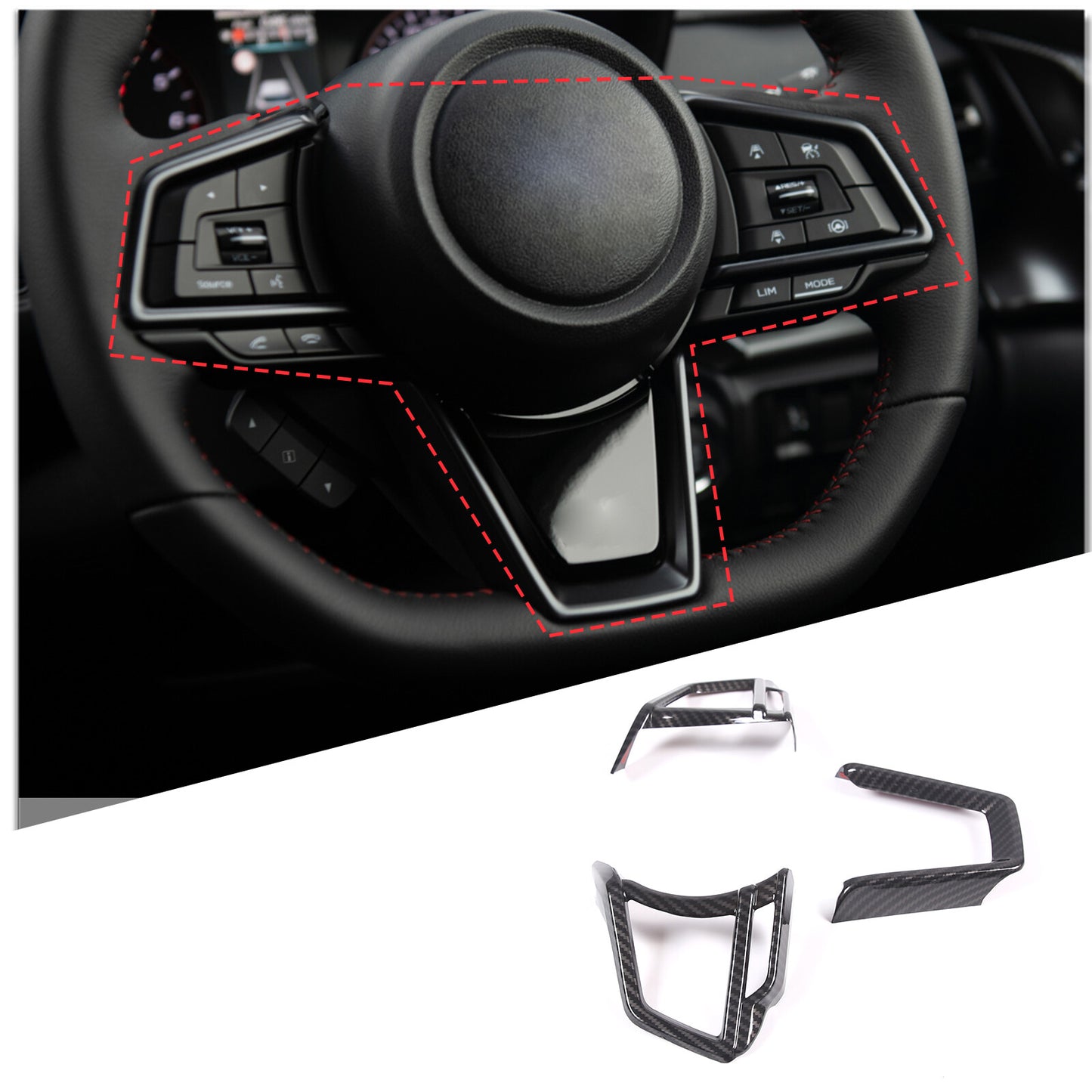 4-Pack ABS Gloss Black Tail Light Cover Trim Ring for Corvette C6 2005-2013- v