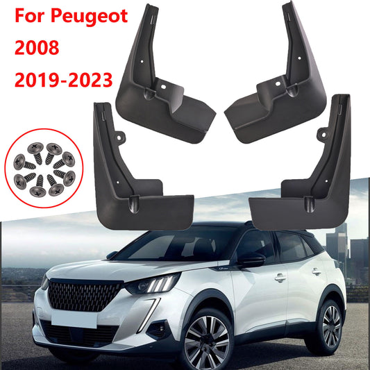 4X for Peugeot 2008 2019-2023 front rear Splash Guard mudguard mud flap guards Q