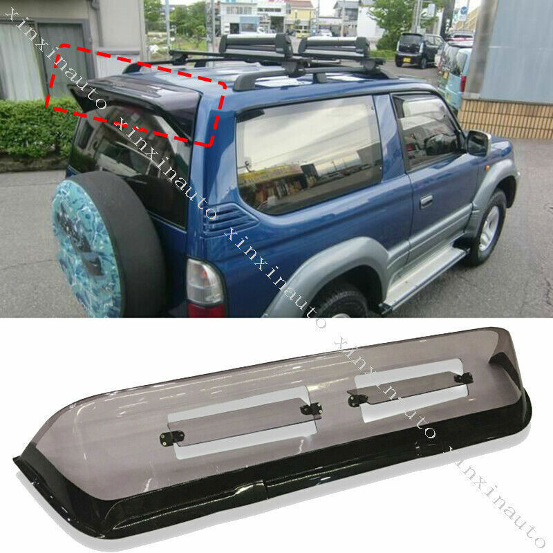 for Toyota Prado FJ90 95 1998-02 Rear Sun Rain Shade Vent Visor Spoiler Cover 1x