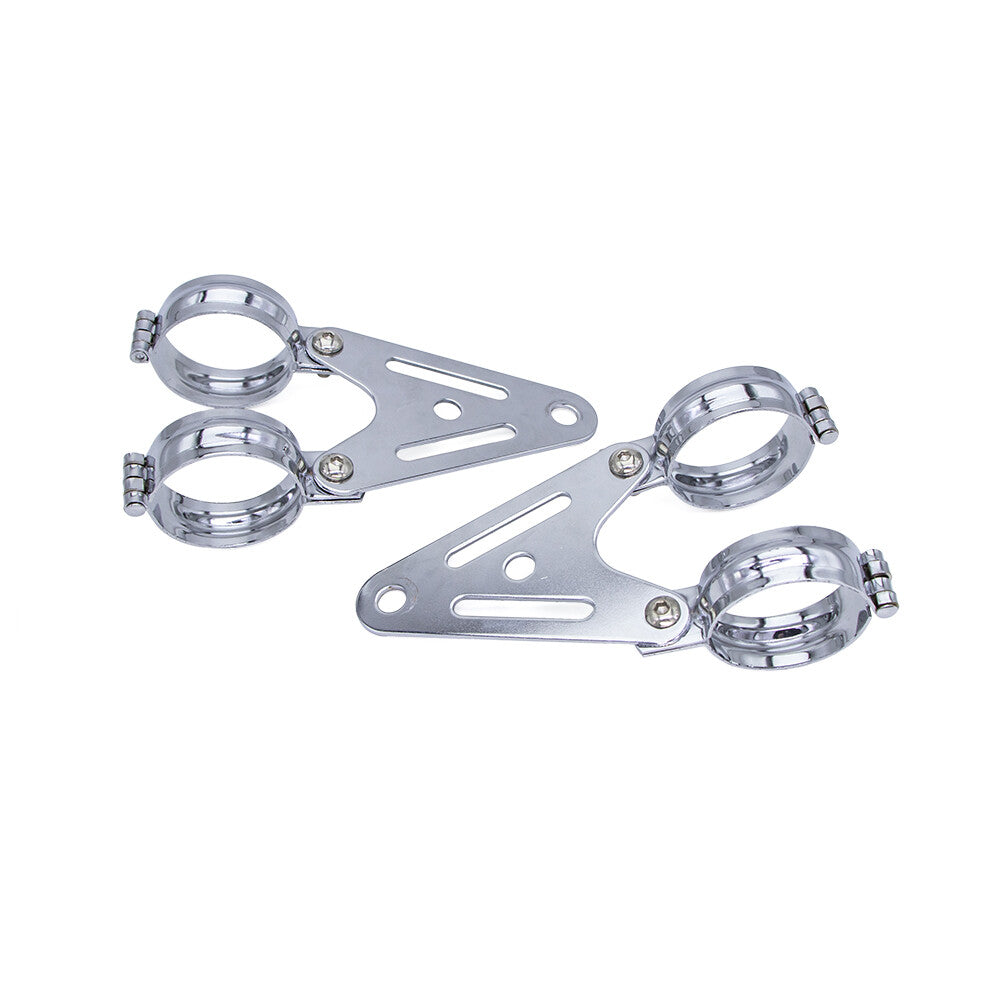 Motorcycle Metal Headlight Mount Bracket Turn Signal Light Fork Clamp 34mm-60mm Q