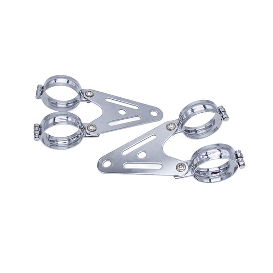 Motorcycle Metal Headlight Mount Bracket Turn Signal Light Fork Clamp 34mm-60mm Q