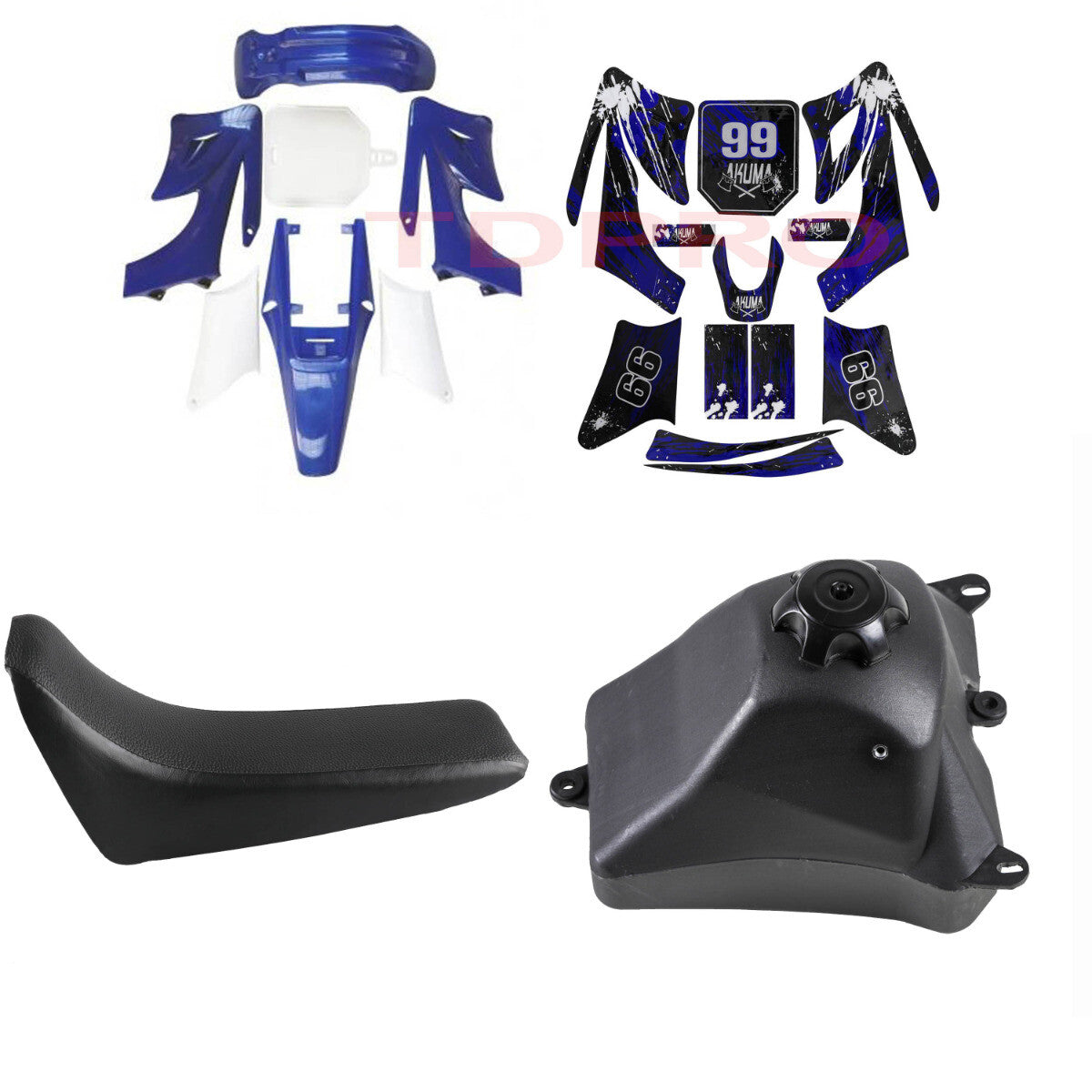 Plastic mudguard sticker for Apollo Orion 110CC 125CC 150 Pit bicycle for seat air box