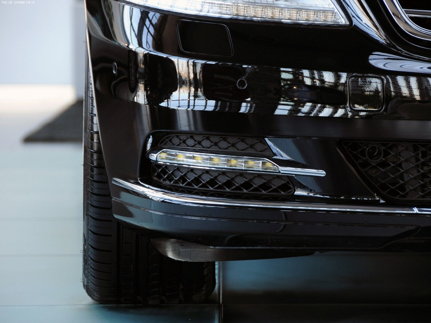 1 SET Left Right Fog Light Trim Cover Grille for Benz W221 S-Class 2010-2012
