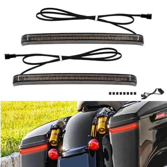 LED saddlebag running brake turn signal flow lights for Harley Touring 2014-2022- n