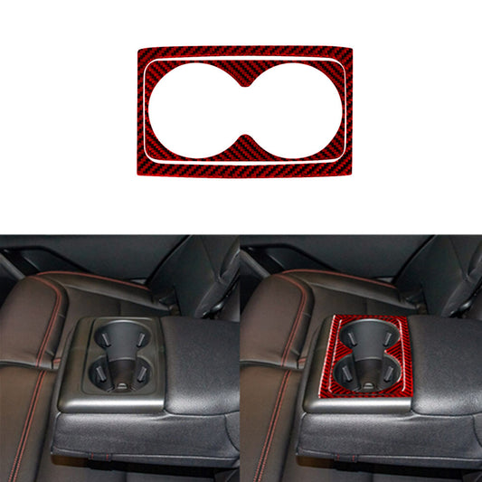 5Pcs Red Carbon Fiber Door Glass Lift Panel Trim for Passat 2006-2011 v