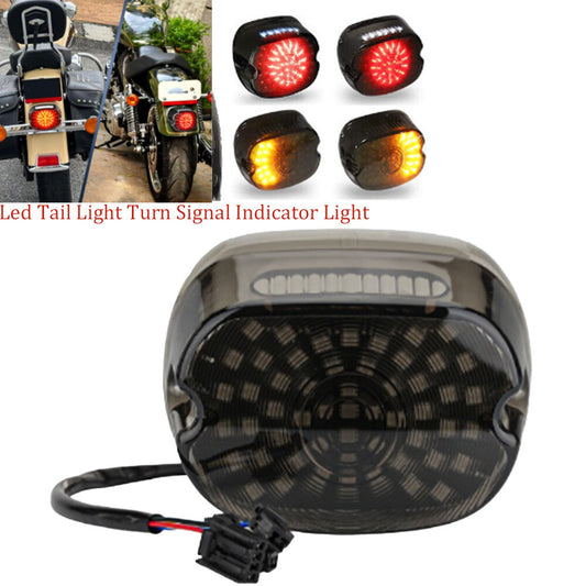 Motorcycle LED taillights, brake and turn signal indicators suitable for Harley Touring- n