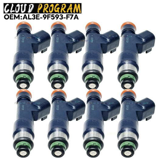 Set of 8 Fuel injector AL3E-9F593-F7A For F150 F-350 Super Duty 11-16 v