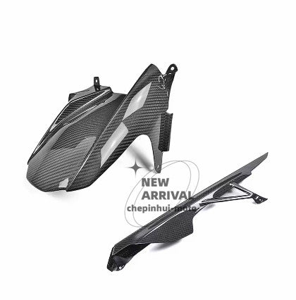 2019-2023 for BMW S1000RR 2021 M1000RR Carbon Fiber Rear Hugger w. Chain Guard Twill