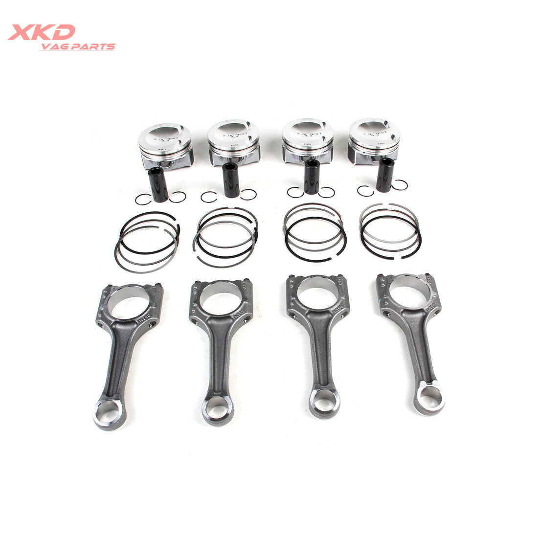4 EA888 2.0T 23mm piston rings and connecting rods suitable for Volkswagen for Golf , for Jetta , for Passat , for Audi A4, Q3, Q5