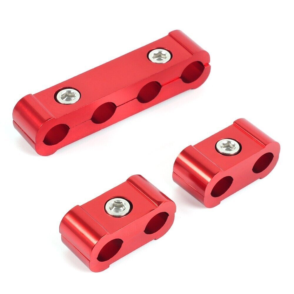 Red Engine Spark Plug Wire Separator Divider Clamp Wire Separator Divider 3PCS Q