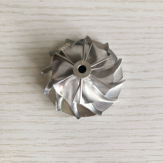 GT1249 34.66/49.00 mm 6+6 Blade High-Performance Turbine Billet Compressor Wheel
