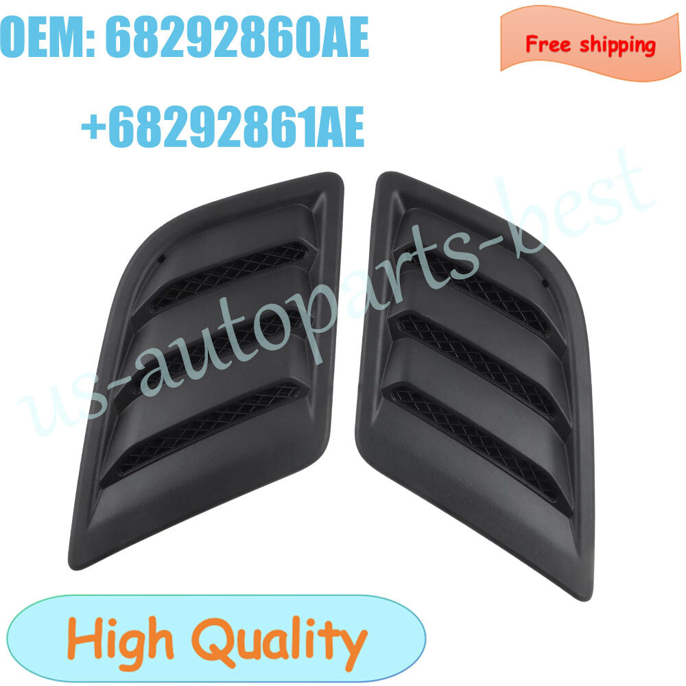 Pair Front Left  Right Side Hood Air Vent Fits for 2020 2021 2022 for Ram 1500