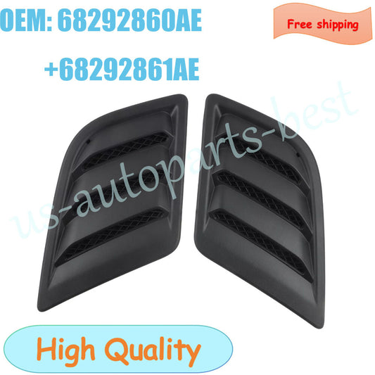 Pair Front Left  Right Side Hood Air Vent Fits for 2020 2021 2022 for Ram 1500